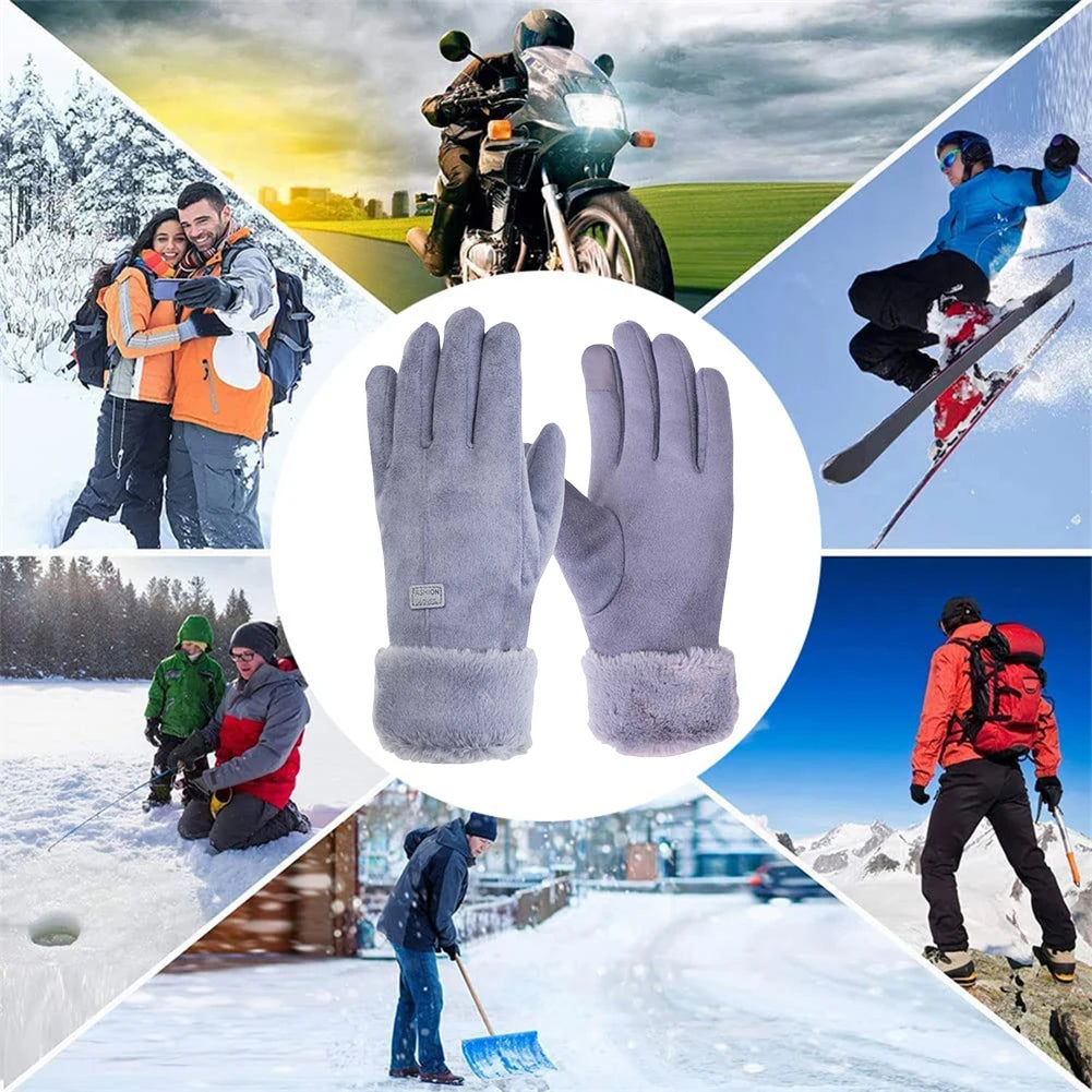 Electric Warm Gloves 3 Gear Adjustment Heating Thermal Gloves 10000mAh Motorbike Racing Riding Gloves Windproof Touch Screen Qme