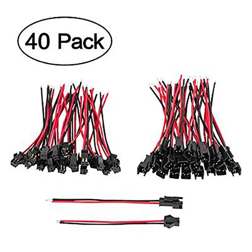 Wire Connector 2Pin JST SM Connector 22 AWG Adapter Female Vandesail 2.2mm/0.09" 20 Pairs Quality New Practical Qme A