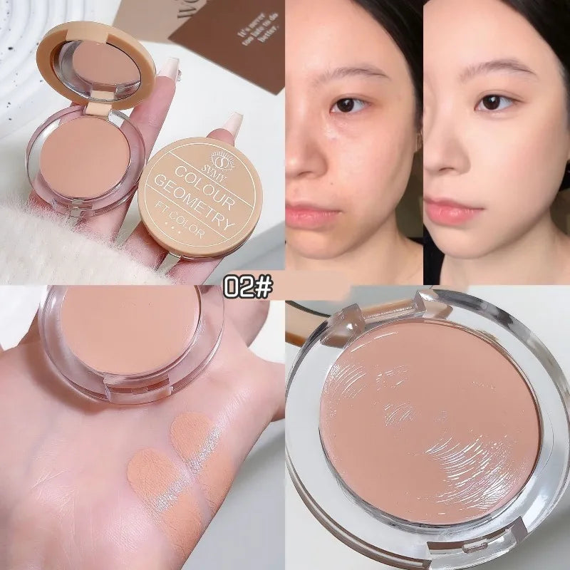 Cream Concealer Hydrating Full Coverage Foundation Stick for Dark Circles Spots Acne Tear Trough Lasting Waterproof Face Makeup Qme 02 Natural Color