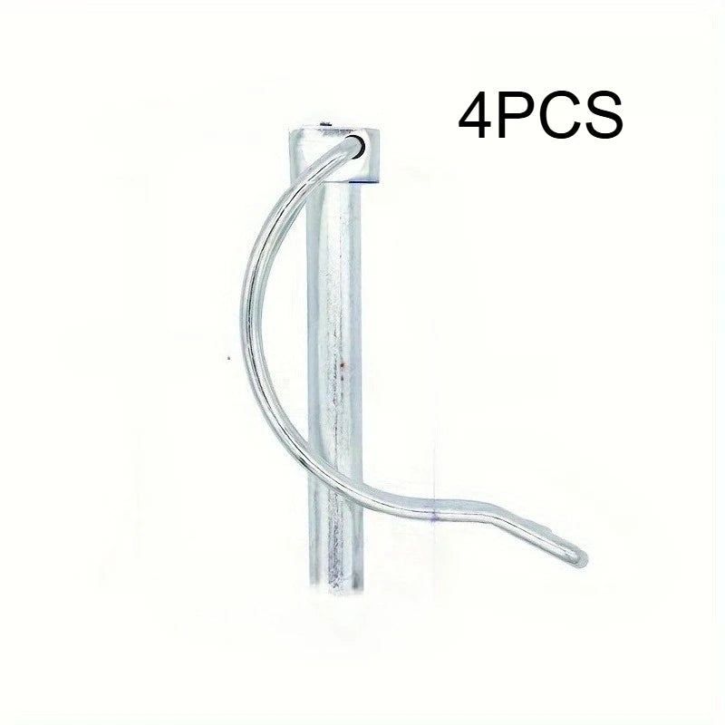 2pcs/4pcs Stainless Steel Spring Pin, Slotted D-type Souble Coil Lock Pin, Standard Type Spring Lock Pin Qme 4pcs