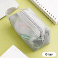 Offices Travel Storage Bags Toiletry Makeup Pouch Mesh Cosmetic Bag Qme Gray