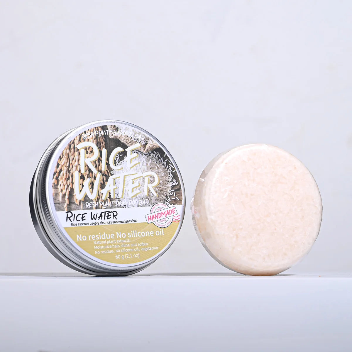 Solid Rice Water Wash Hair Soap Essence Oil Control Anti Dandruff Qme