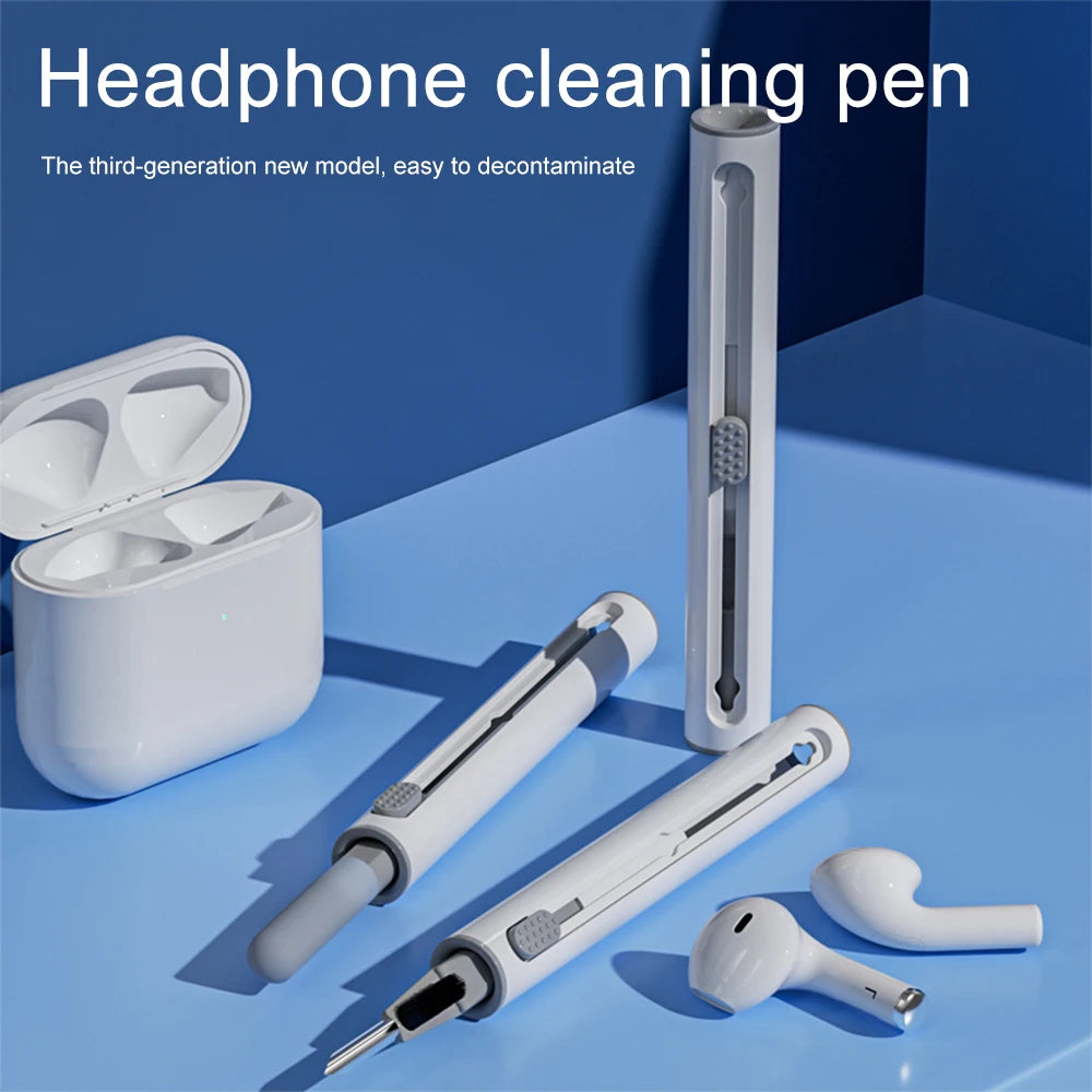 Cleaner Kit for Airpods Pro 1 2 Bluetooth Earbuds Cleaning Pen Airpods Pro Case Cleaning Tools for iPhone Xiaomi Huawei Samsung Qme