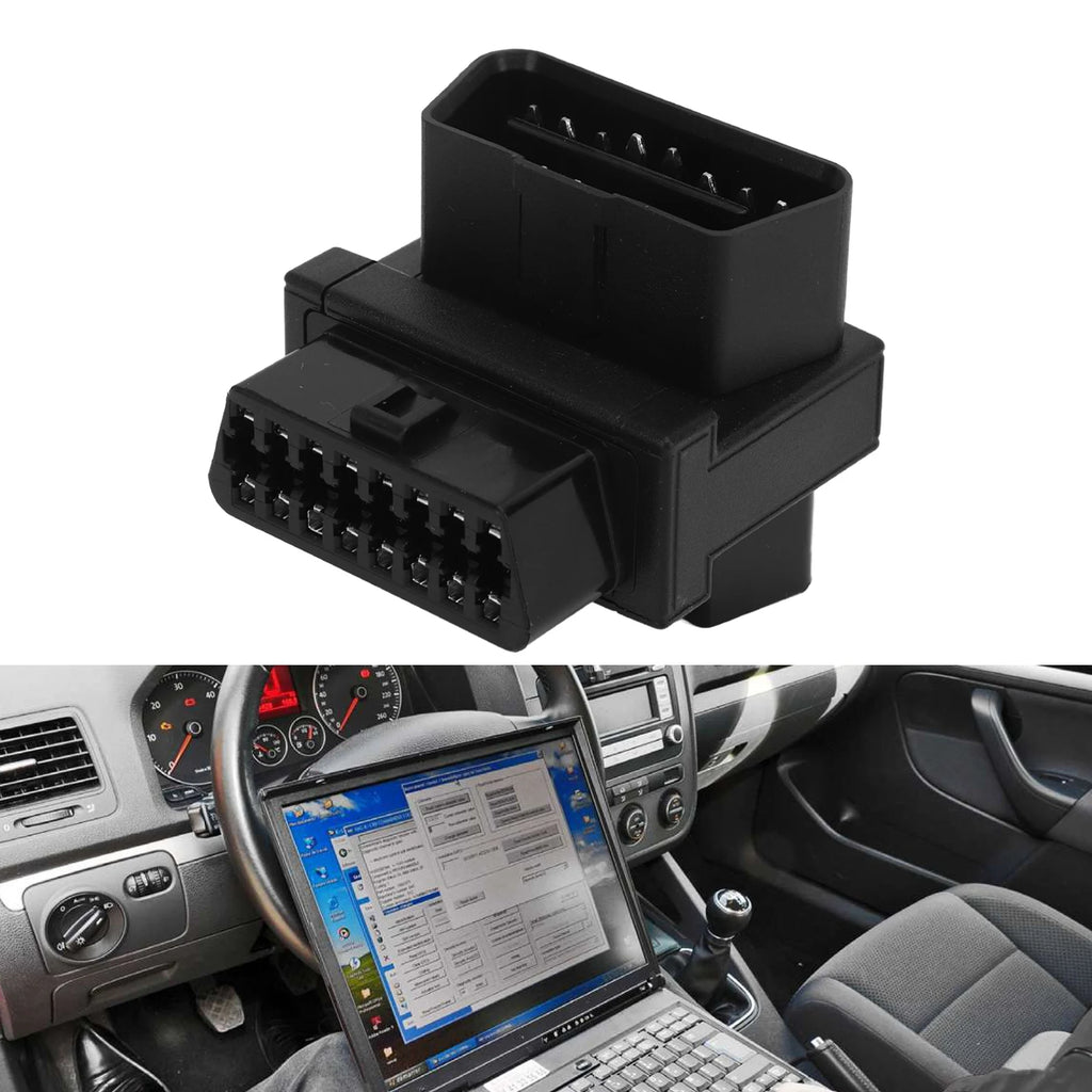 OBD Splitter Converter Anti Crack Portable 16 Pin OBD2 Adapter 16 Pin Male To 2 Female for Diagnostic Extender Qme