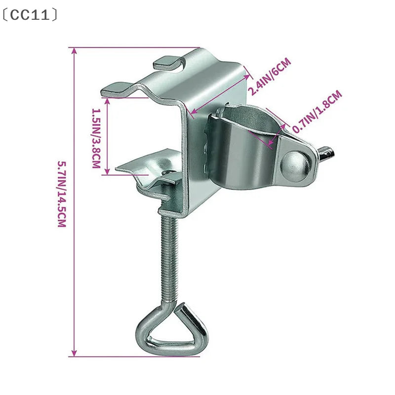 CC111Pc Courtyard Umbrella Stand Clamp Heavy Duty Metal Holder Qme