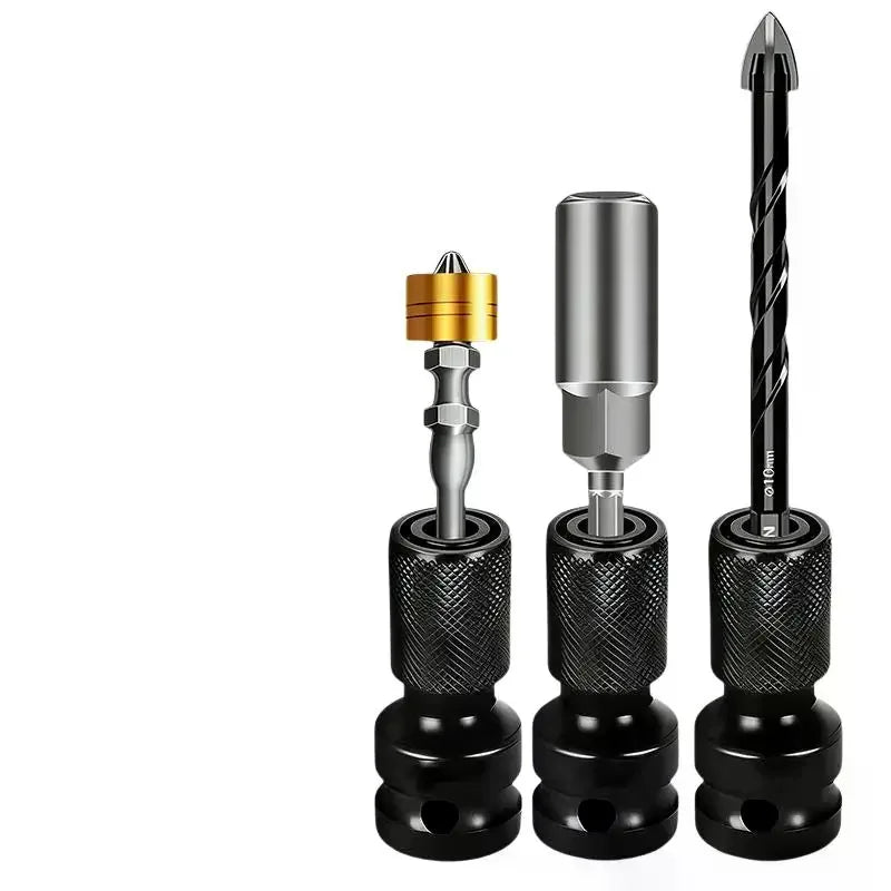 1/2PCS Impact Wrench To Drill Adapter 1/2 To 1/4 Hex Converter Socket Extension Bit Holder For Electric Wrench And Power Tools Qme