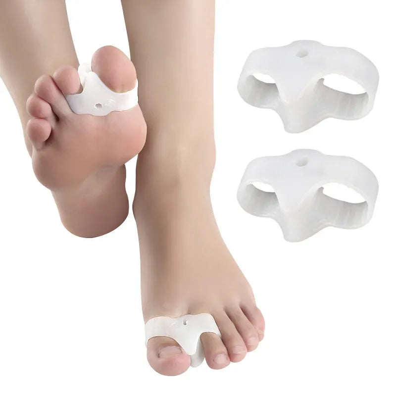 Silicone Gel Big Toe Separator Cushion Foot Buffer Protector Daily Qme WHITE