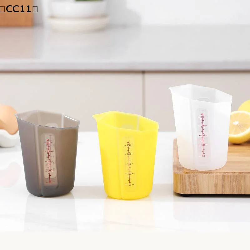Silicone Measuring Cup Scale Transparent Heat Resistant Soft Baking Qme