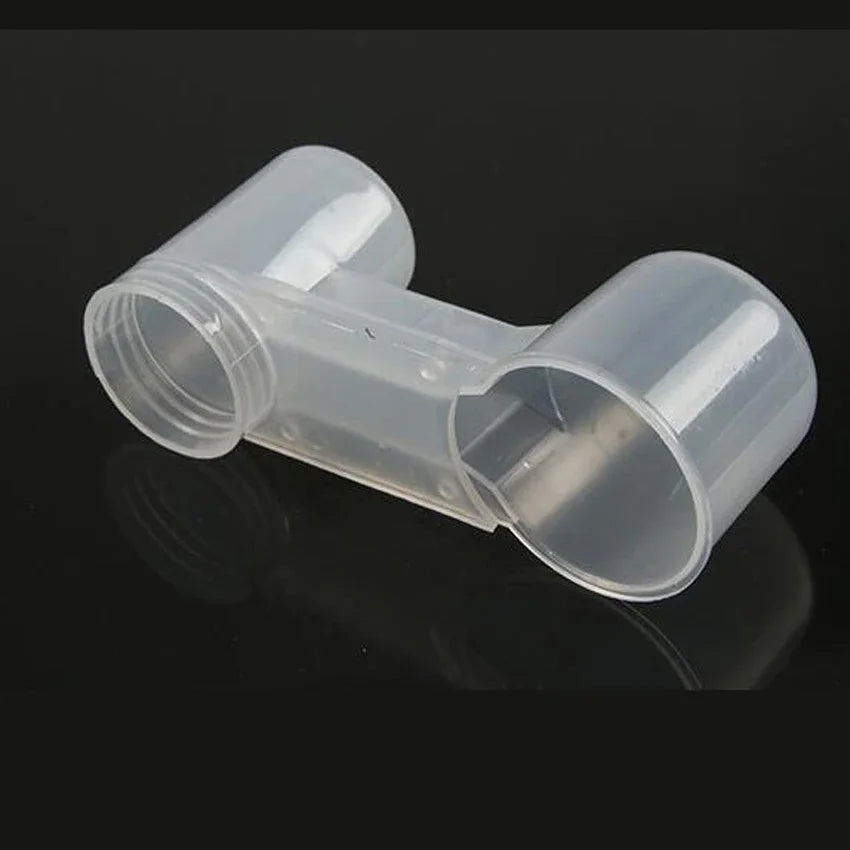 Auto Drinking Device for Birds Plastic Pet Feeder Double Nozzle Water Botter for Chicken/Pigeon/Parrot/Pet Drinking Accessories Qme cup 2pcs