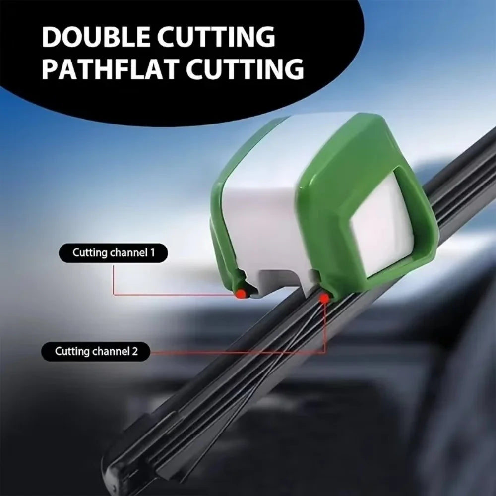 Car Wiper Repair Tool Regroove Tool Trimmer Restorer Windscreen Wiper Blade Wiperblade Cutter Rubber Universal Car Accessories ﻿ Qme
