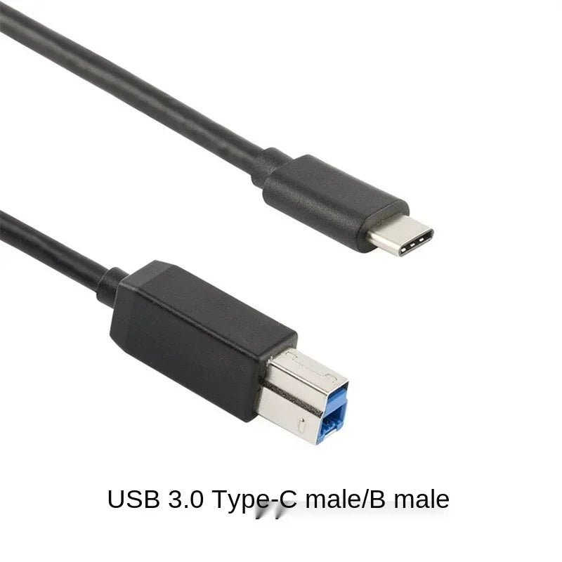 2pcs USB 3.1 Type C To USB 3.0 BM Mobile Phone Tablet Notebook To Printer Cable USB-C To B Male Qme