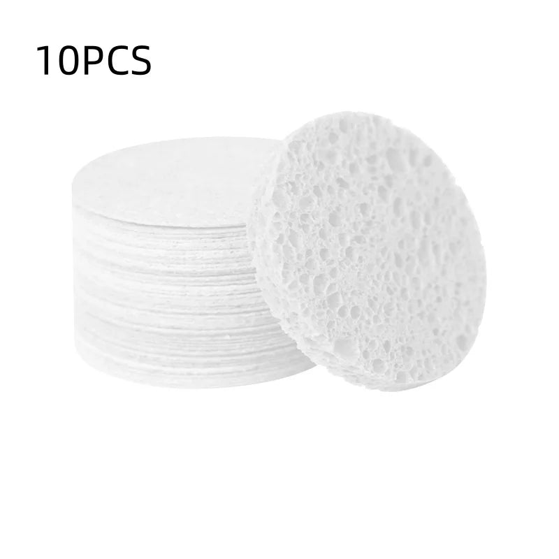 50/20/10PCS Compressed Facial Sponge Cosmetic Hydrotherapy Sponge Suitable for Daily Cleansing, Makeup Removal, and Exfoliation Qme White 10PCS