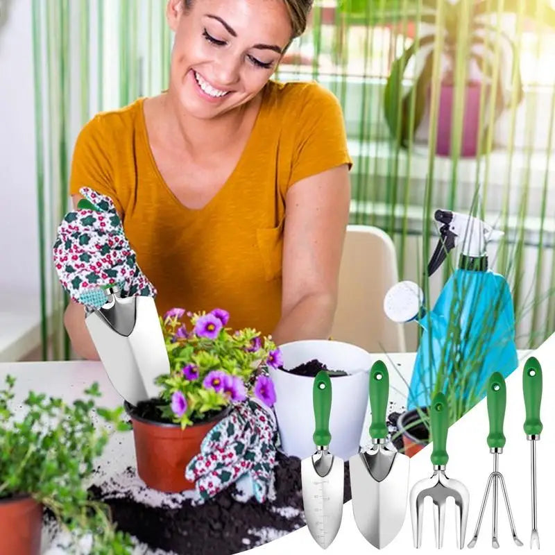 Garden Tool Anti Slip Stainless Steel Rake Shovel Succulent Tools Qme