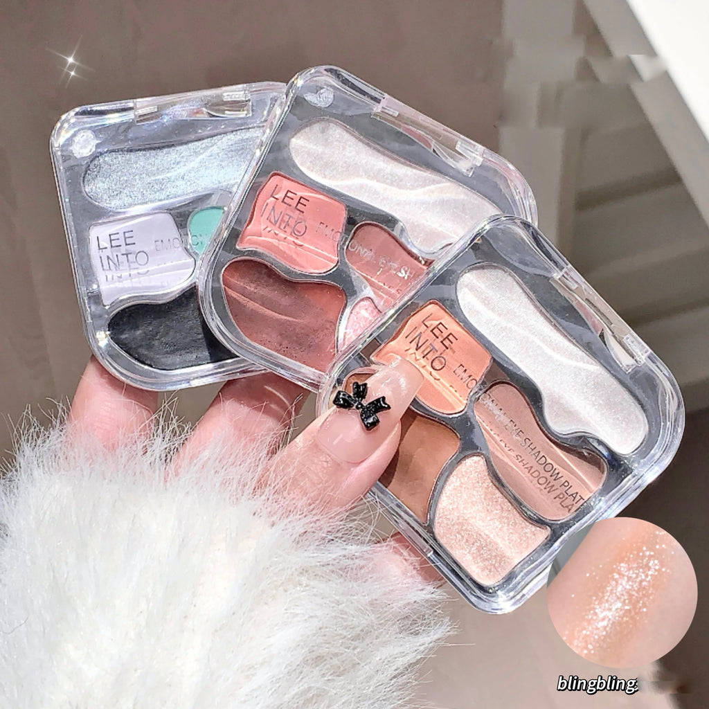 LEEINTO Five-color Comprehensive Eye Shadow Palette Matte Highlight Qme