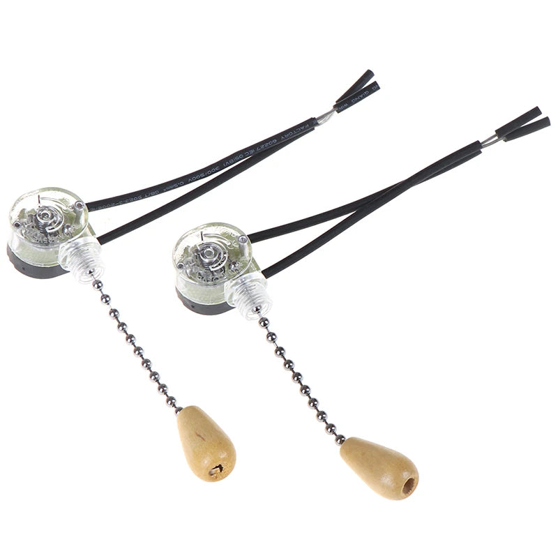 4Pcs Wall Light Pull Switch Home Ceiling Fan Lamp Universal Pull Chain Switch. Qme