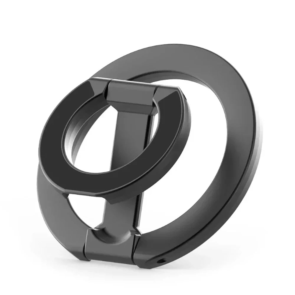 Double Sided Magnetic Phone Ring Holder Portable Folding Cellphones Stand Support Bracket for iPhone 16 15 14 For Huawei Xiaomi Qme