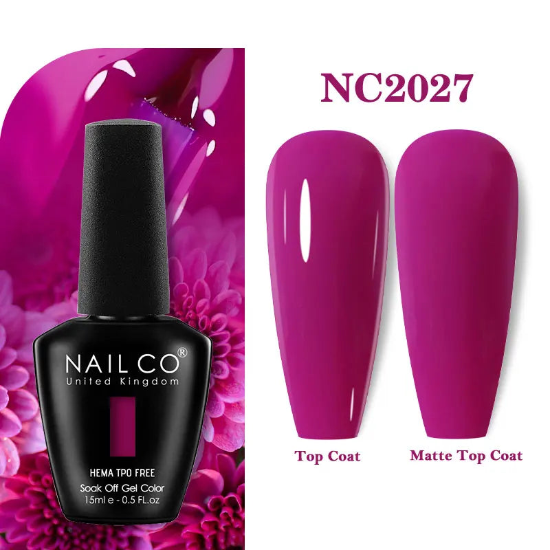 NAILCO Green Series Dark Gel Nail Polish Lasting Hybrid Base Matte Qme 2027