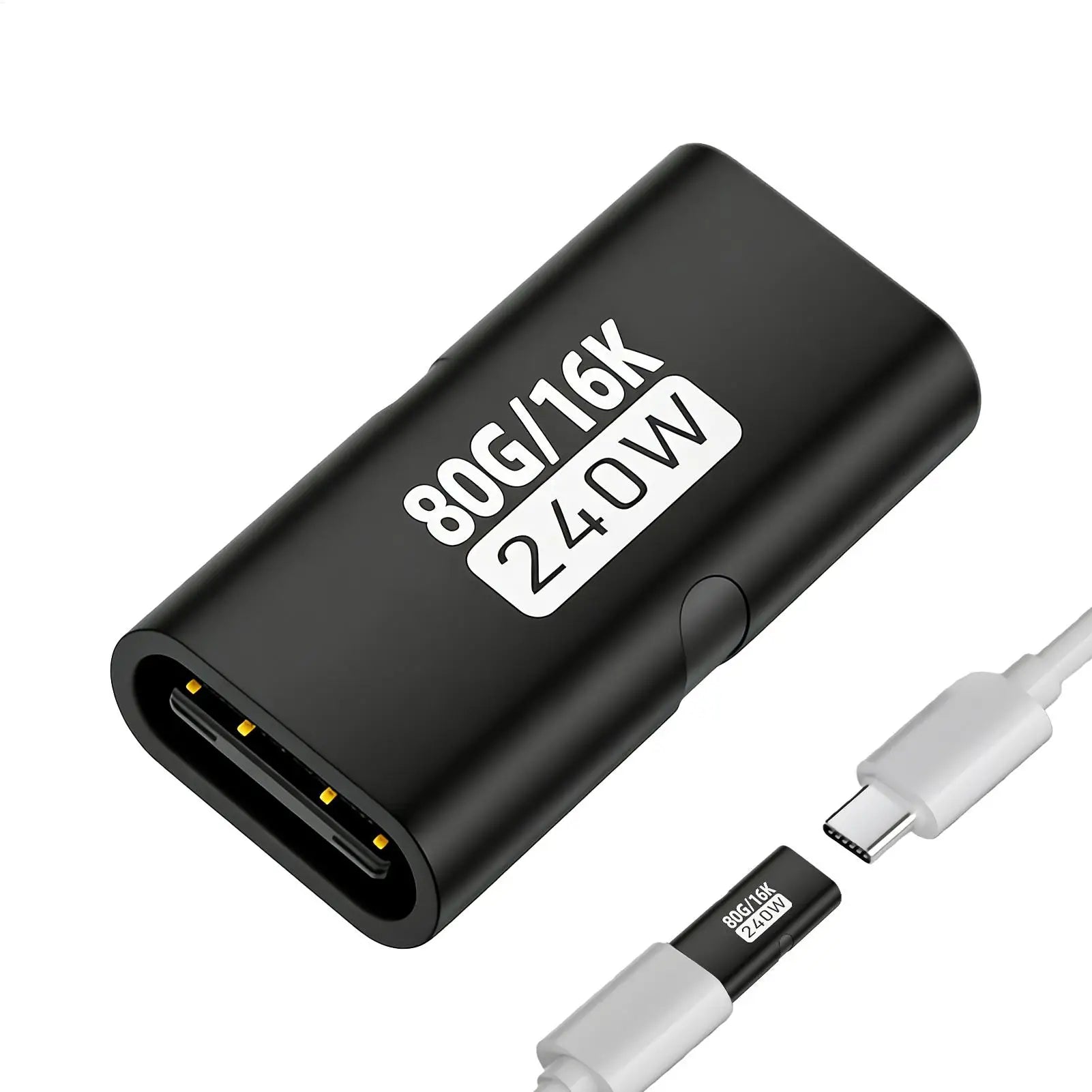 USB C Female to USB C Female Adapter 240w Connector USB C to USB C Adapter for Home Conference Travel Desktop Computer Laptop Qme