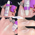 Shimmer Fairy Powder Highlighter Powder White Loose Highlighter Face Body Glitter Wand Makeup Bronzer Illuminator Powder Qme B-01