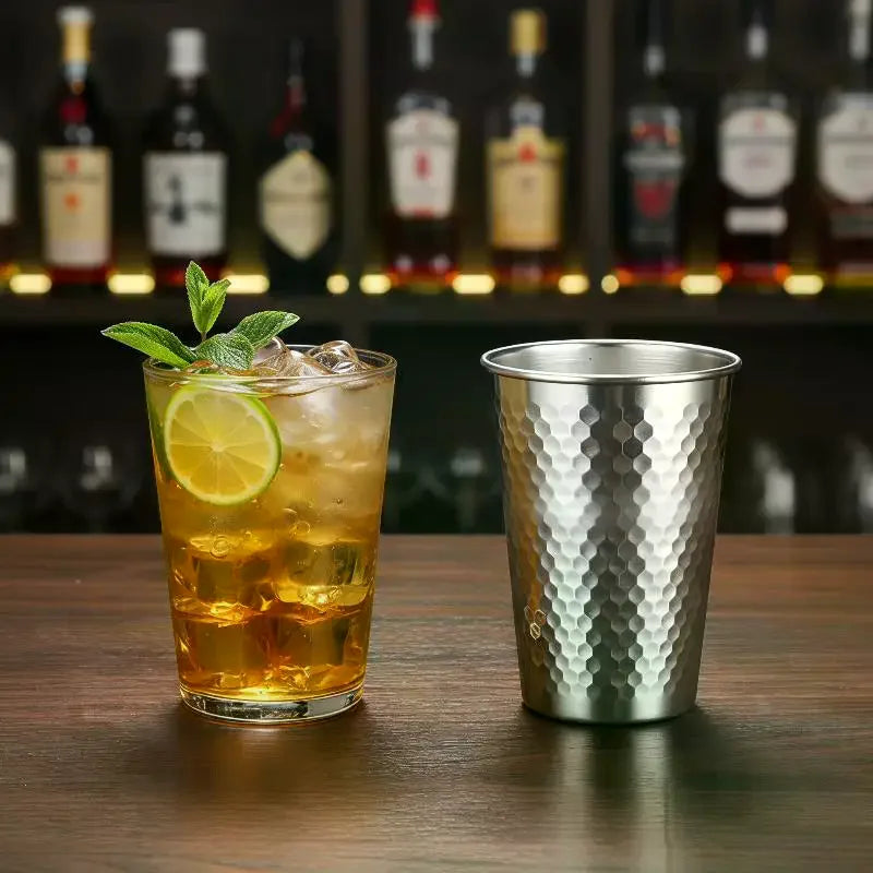 Stainless Steel Water Mug Double Wall Insulated Cold Beer Cup Anti-scald Anti-fall Coffee Travel Mug Qme