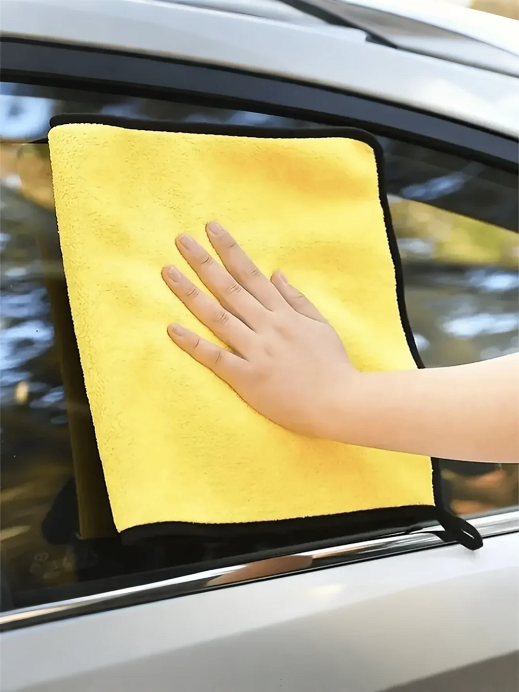 5 30X30cm High-density Coral Fleece Car Wash Towel Thickened Qme