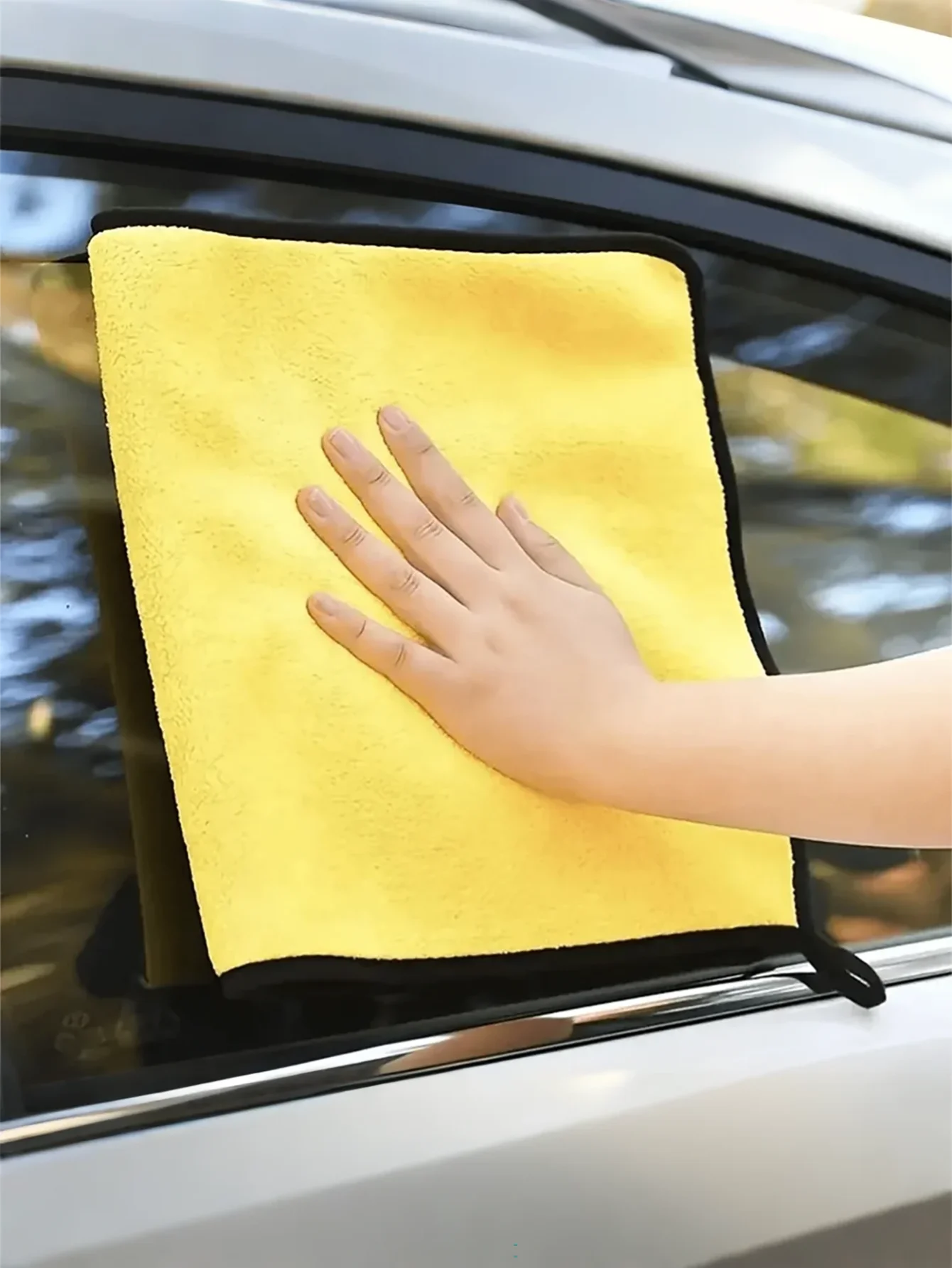 5 30X30cm High-density Coral Fleece Car Wash Towel Thickened Qme