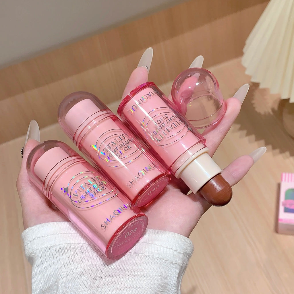 SHAQINUO Korean-style Matte Blush Stick Natural Long-lasting Silky Qme