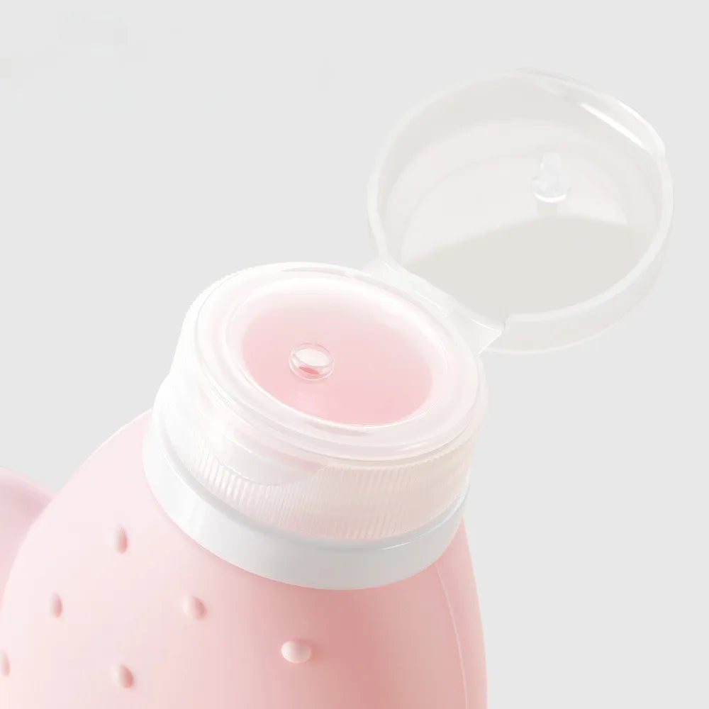 Silicone Travel Bottle Leakproof Refillable Squeeze Tube Shampoo Qme