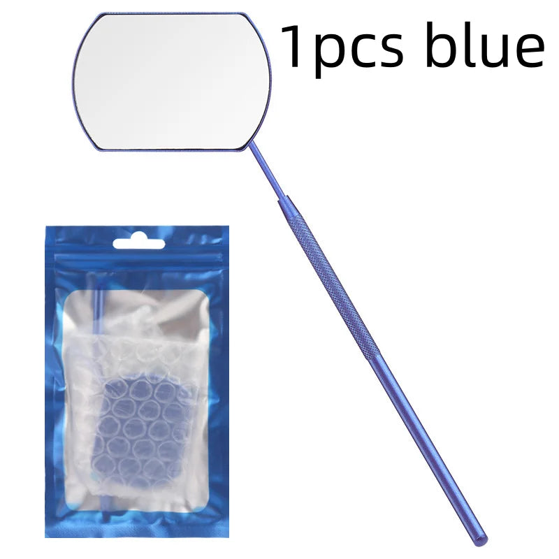 Eyelash Extension Mirror Detachable Stainless Steel Lash Lifting Makeup Mirror Beauty Tool Accessories Supplies Qme 1pcs blue