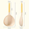 Multifunctional Dual-use Scoop Large Kitchen Household Dumpling Noodle Colander High Temperature Resistant Soup Drain Colander Qme 1pcs