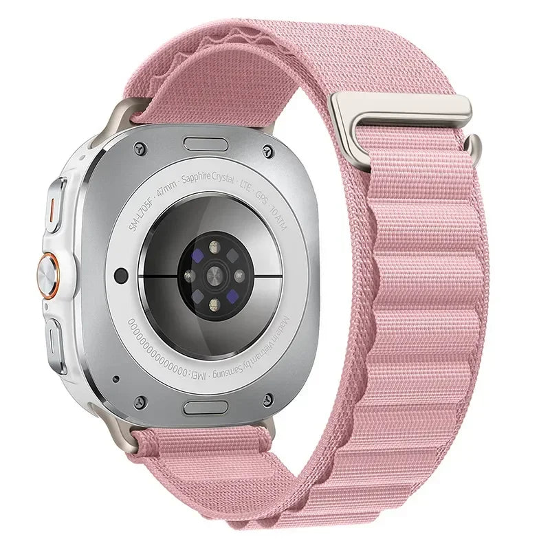 Alpine Loop For Samsung Galaxy Watch 7 Ultra Strap 47mm Accessories Sport Nylon Bracelet correa Galaxy watch ultra band 47 mm Qme CreamSandP Galaxy Watch Ultra