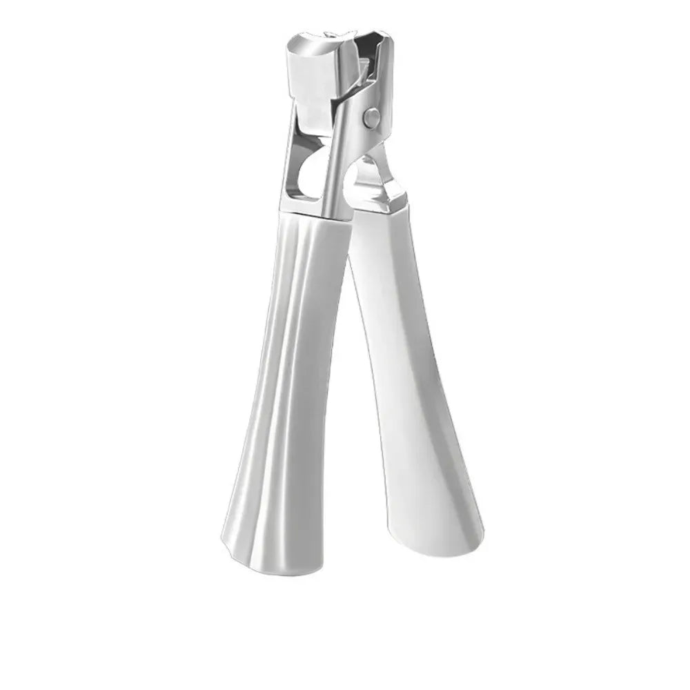 Professional Stainless Steel Nail Clippers Thick Hard Toenails Wide Qme White