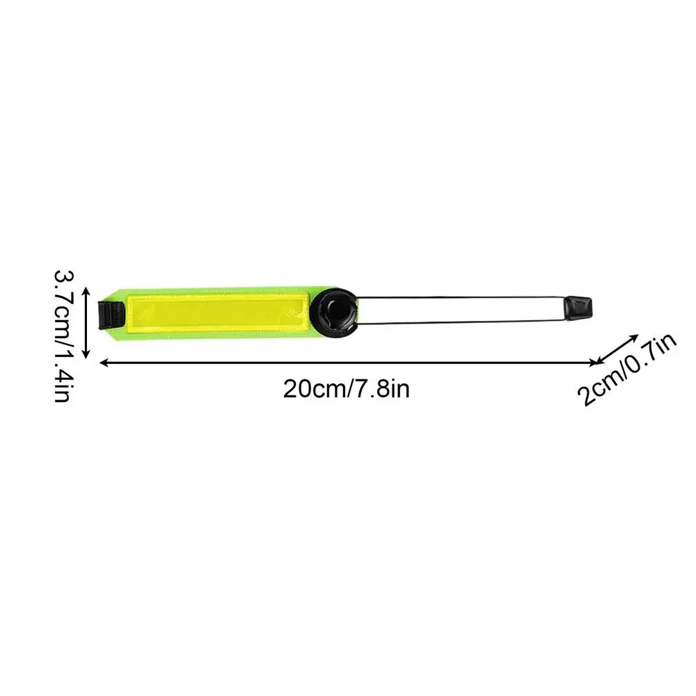 1PC Bike Pants Leg Strap Reflective Bicycle Trousers Band Bike Trousers Strap For Cyclists Bikers Hikers Women Men Daily Commute Qme Green