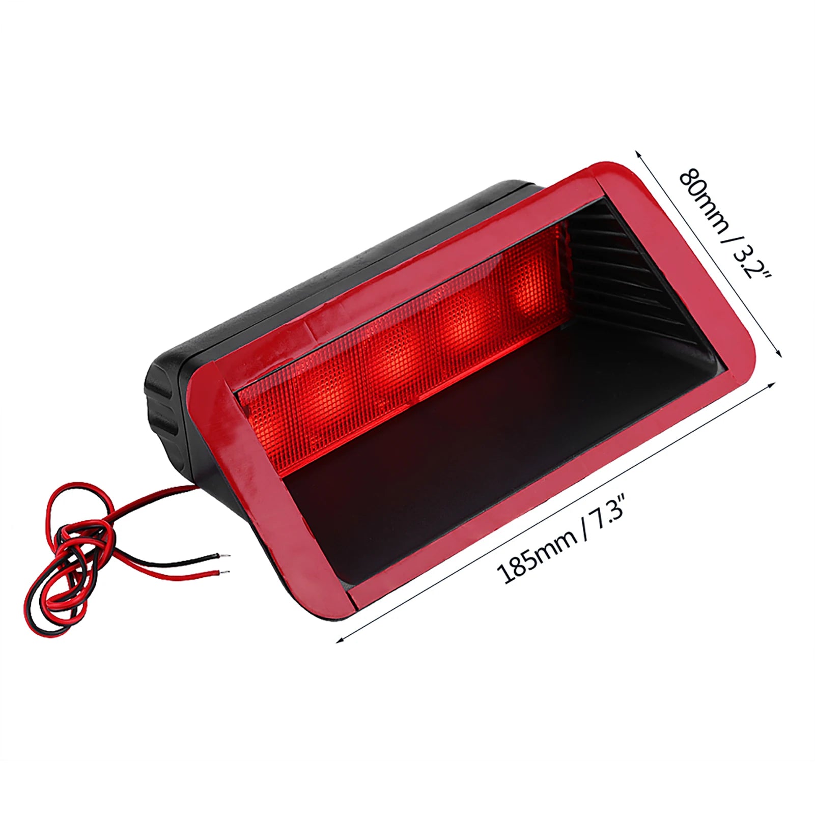 5 LED 12V Car High Mount Rear Third 3rd Brake Stop Tail Light Lamp Red Brake Light Third Stop Light Third Brake Light Qme