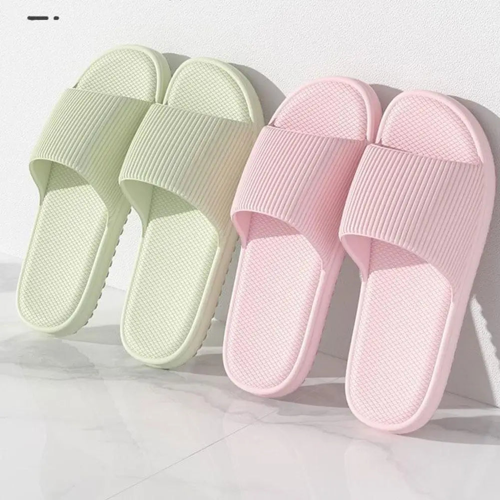 Thick Platform Bathroom Home Slippers Women Fashion Soft Sole EVA Indoor Slides Woman Sandals 2026 Summer Non-slip Flip Flops Qme