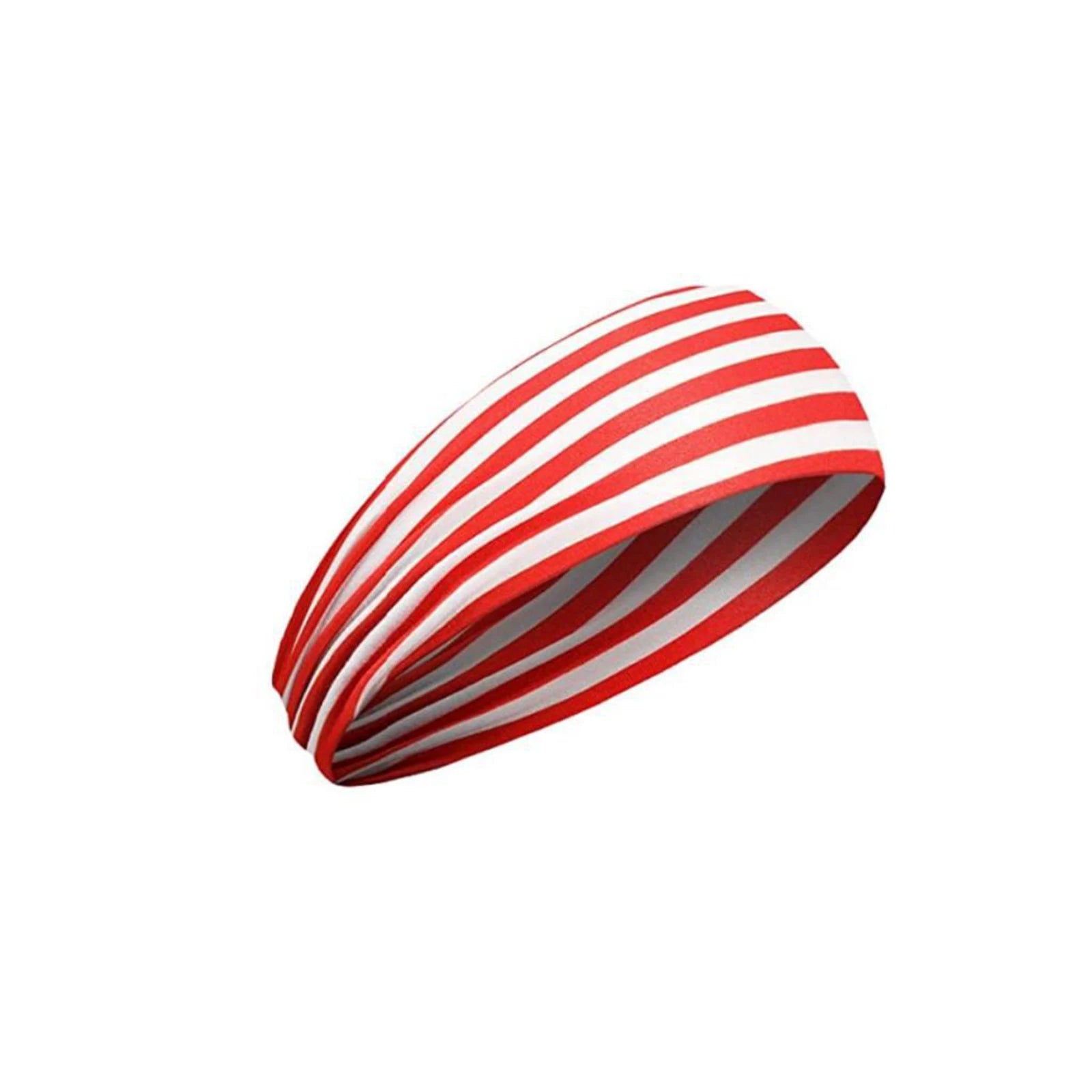 American Flag Independence Day Unisex Running Fitness Headband High Elastic Sports Yoga Sweatband Cotton Headscarf Qme C One Size