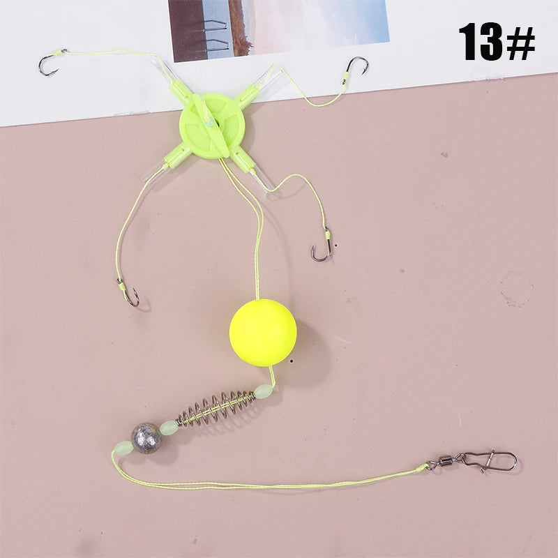 Fishing Bait Cage Tackle Anti Winding Float Line Group Feeder Sinker Qme 6