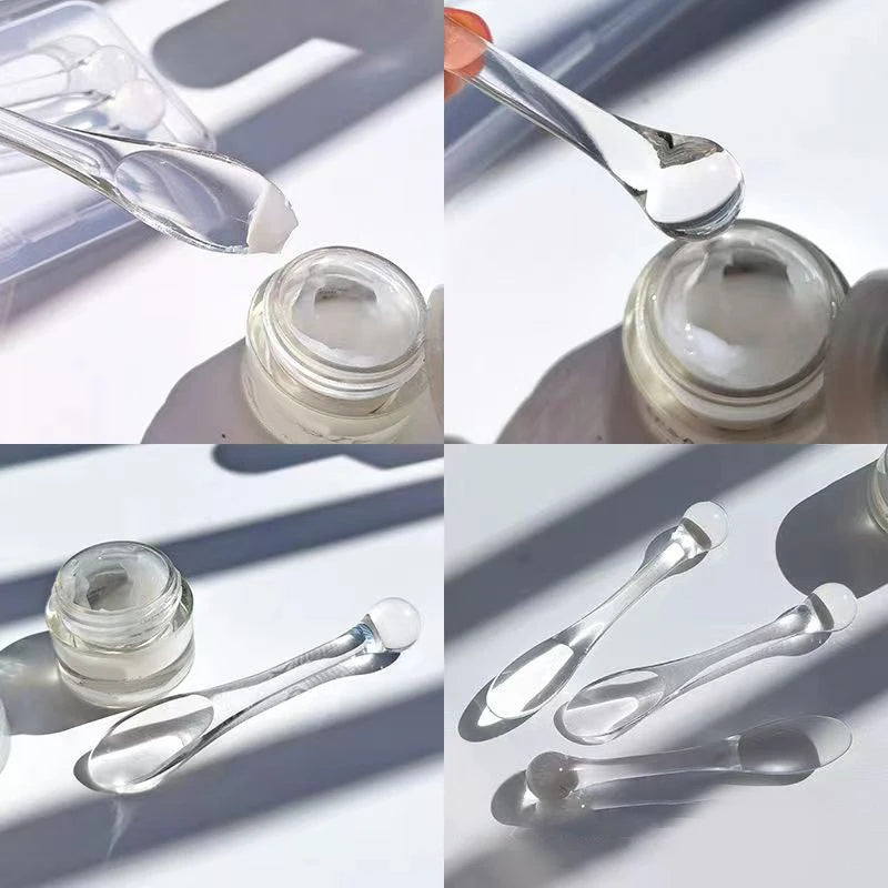 1 Beauty Tools Acrylic Cosmetic Spatulas Scoop Box Face Cream Mask Qme