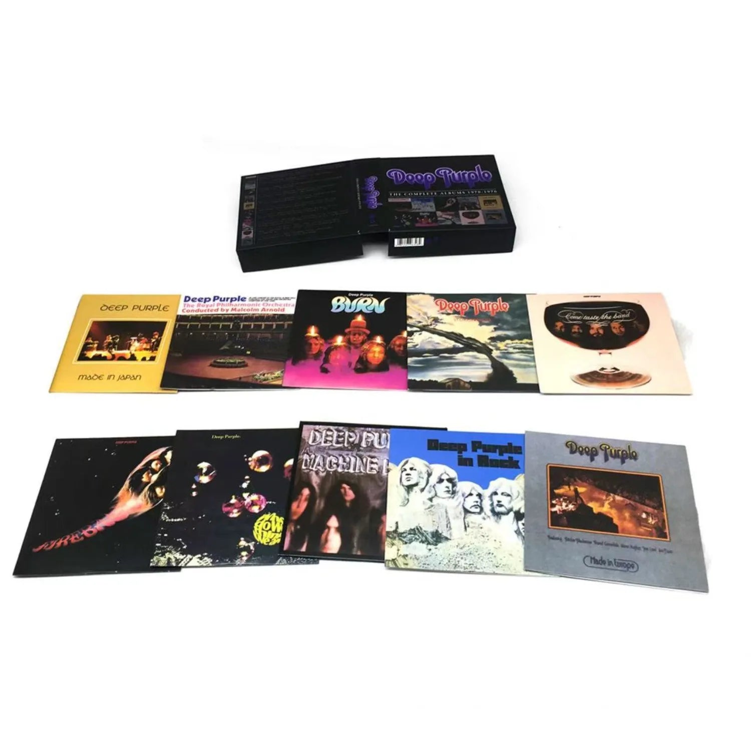 Hard Rock Box Set THE COMPLETE ALBUMS 1970-1976, Import Multi-Disc CD Collection for Audiophile Dynamic Test & Vintage Rock Fans Qme
