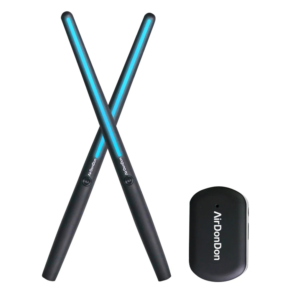 Portable Air Drum Set Air Electronic Drum Sticks Realistic Effect Air Drum Adapter Electronic Drum Set for Kids Adults Qme Basic Version