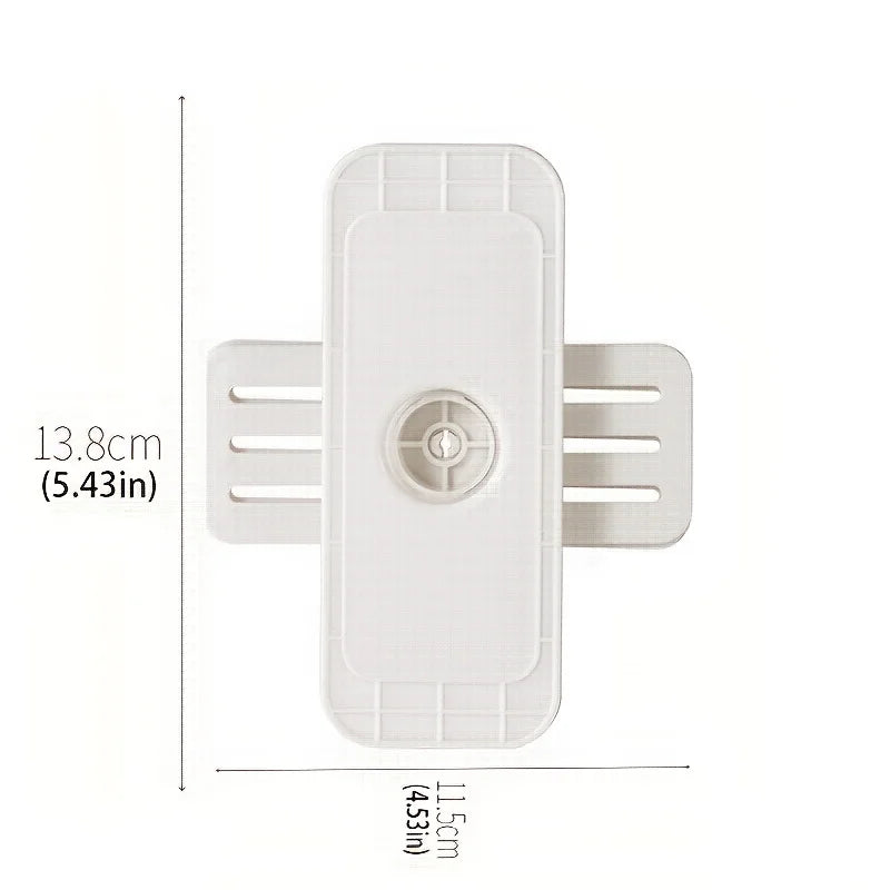 1pc Plug-in Holder, Wall Mounted Hole-Free Socket Router Row Holder, Household Plug-in Board Storage Organizer Qme