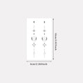 Minimalist Geometric Star Moon Tattoo Sticker Waterproof Long Lasting Fine Line Temporary Tattoo for Women Qme LX-1033