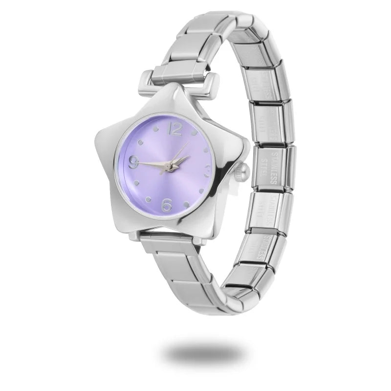 1 Piece Gold Retro Simple Men Women's Watch Stainless Steel Strap Watch Star Dial Casual Fashion Watch Suitable for Daily Wear Qme Style 26