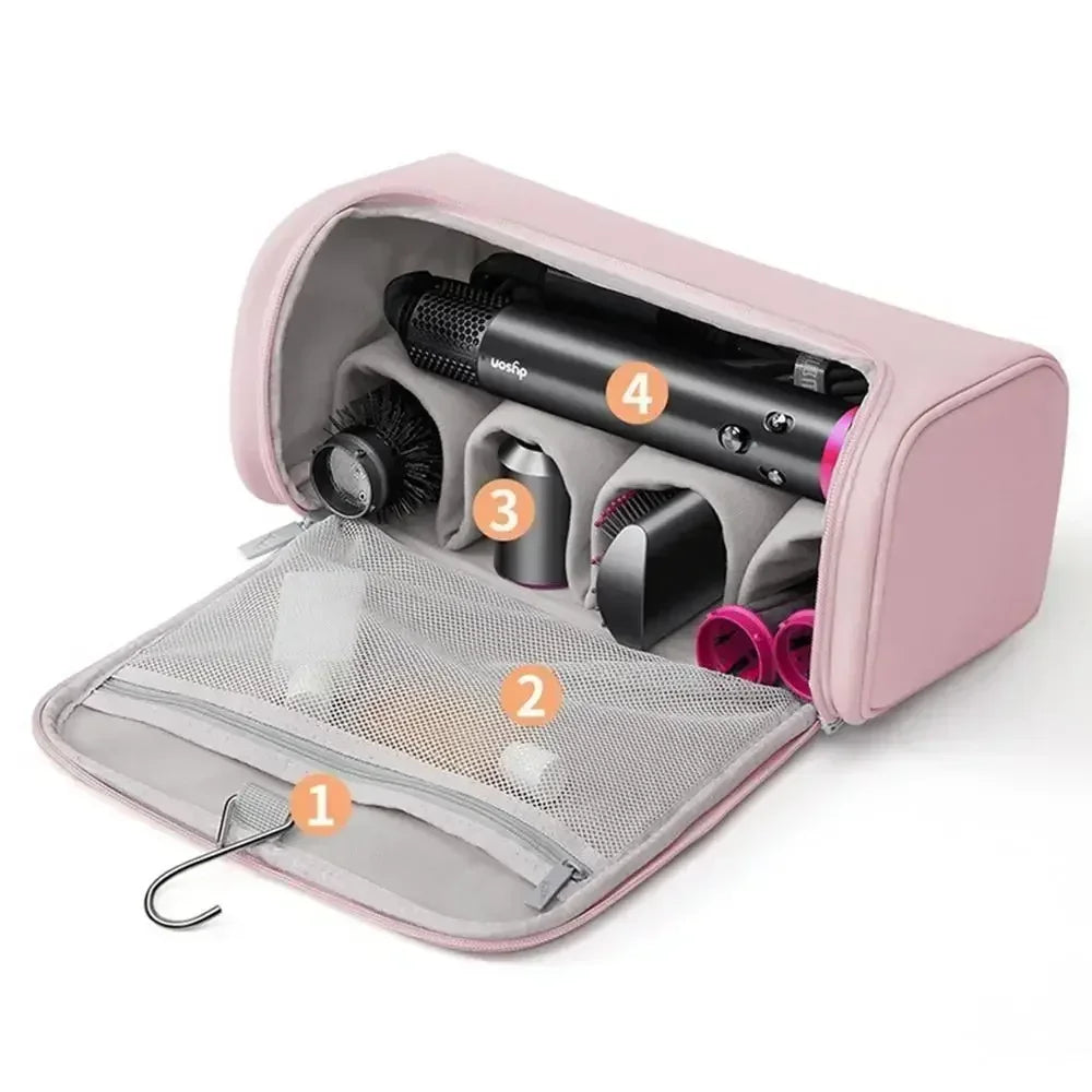 Hideable Hanging Hook Hair Dryer Case Portable Non-slip Tools Pouch Qme