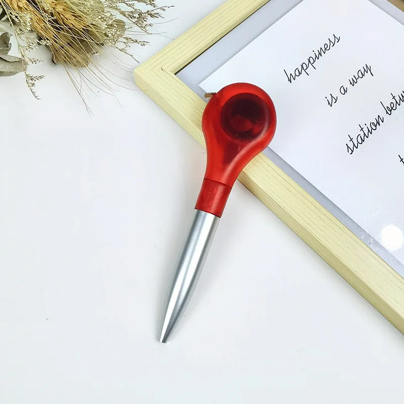 Creative 2-in-1 Ballpoint Pen & Retractable Tape Measure, 0.7 mm Blue Ink for Writing Comfort, Back to School Pens Qme red