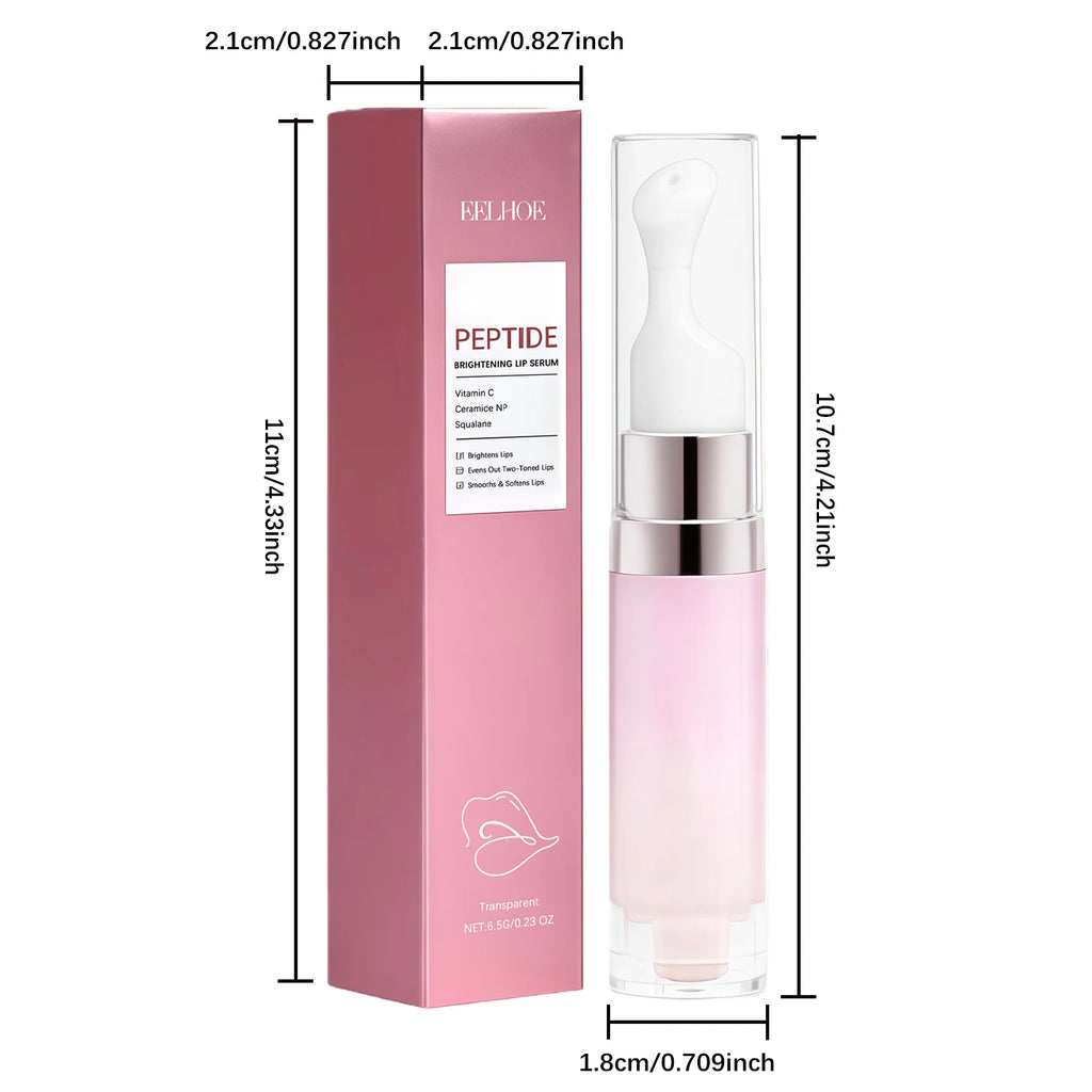 Hydrating Lip Serum Brightening Plumping Glossy Anti-Dryness Moisturizing Softening Smoothing Color Lips Cream All Day Comfort Qme Transparent