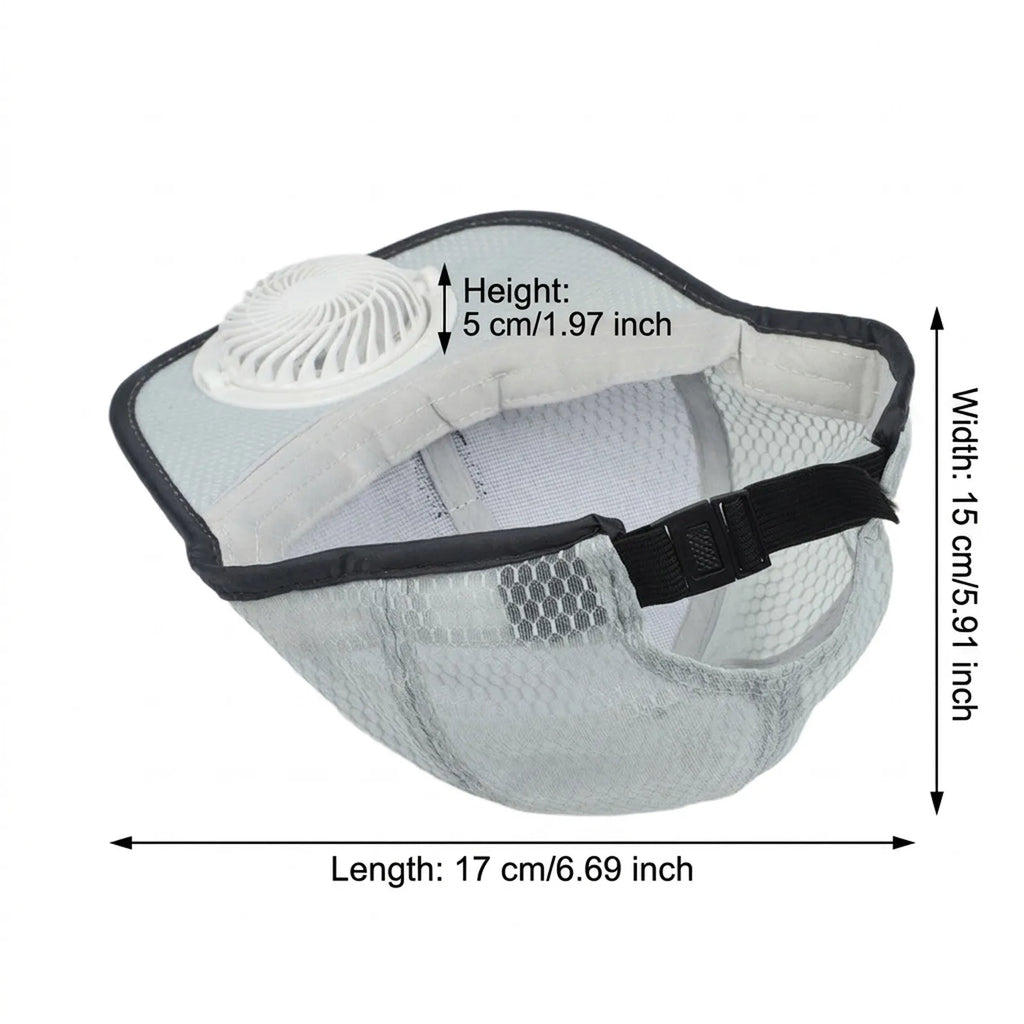 For Outdoor Sports Uv Protection Cap Solar Fan Hat For Sunny Days Comfortable Sun Protection Hat Adjustable Sunhat Qme