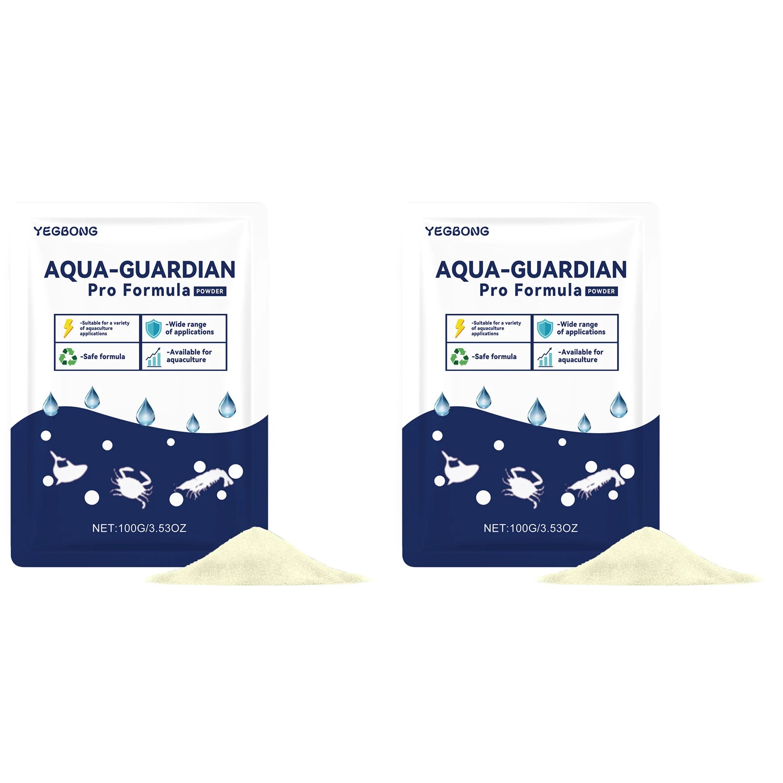 Fish Tank Water Purification Powder Quickly Purify Water Quality Restoring Clarity Widely Applicable Water Clarification Powder Qme 2 x 100g Boxed