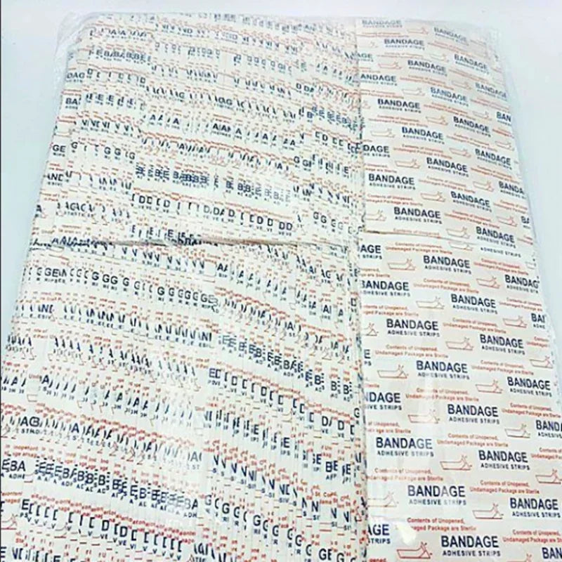500pcs/lot Breathable Waterproof Wound Dressing, Medical Tape, Band Aid, Wound Plaster, First Aid Emergency Kits Qme
