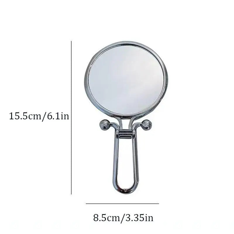 360 Rotation Handheld Mirror Table Standing Makeup Tool 2x 5x 10x Qme